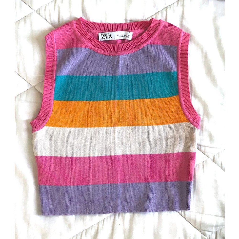 Zara Cropped Knit Top